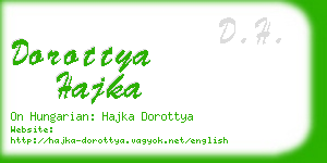 dorottya hajka business card